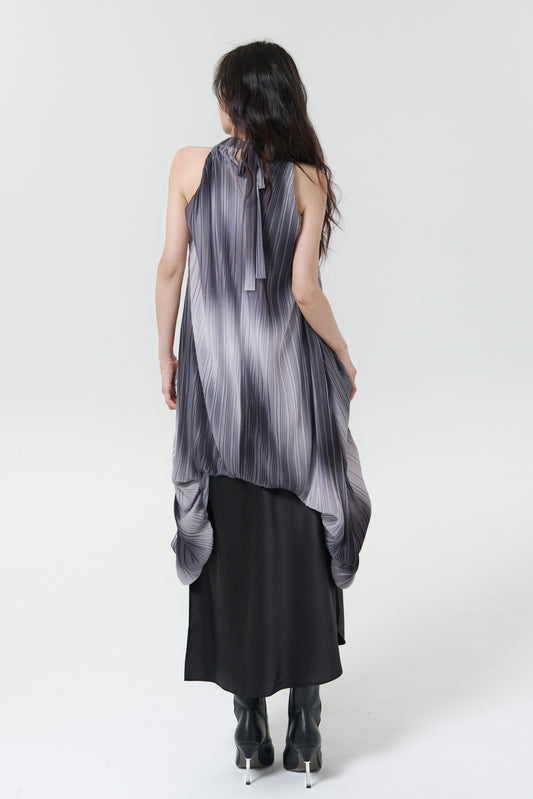 細褶紋理背心裙