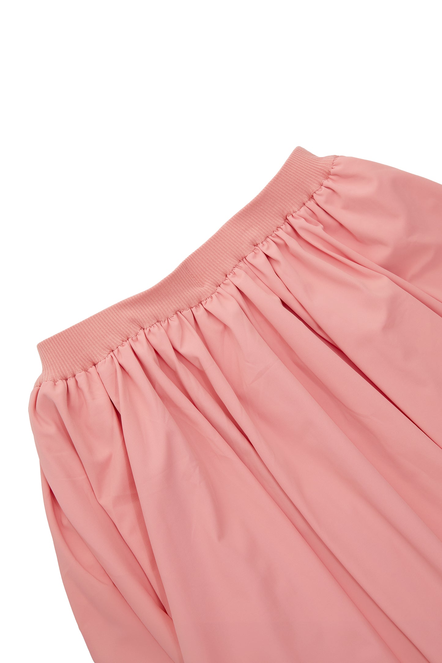 Slim fit slim pleated skirt-pink